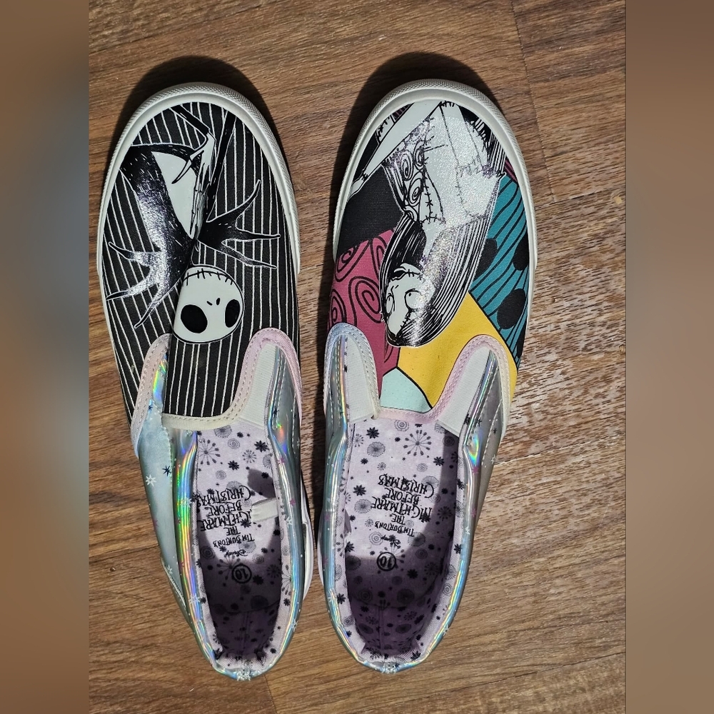 Women’s Nightmare Before Christmas Sneakers Jack & Sally Size 10